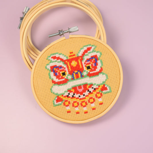 Lunar New Year Lion Cross Stitch Kit