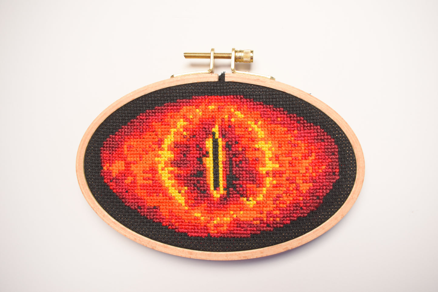 Lotr-The Lord of the Rings Eye of Sauron Cross Stitch Kit- 6inch by 4 inch