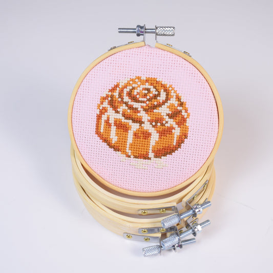 Cinnamon Roll Beginner Friendly Cross Stitch Kit