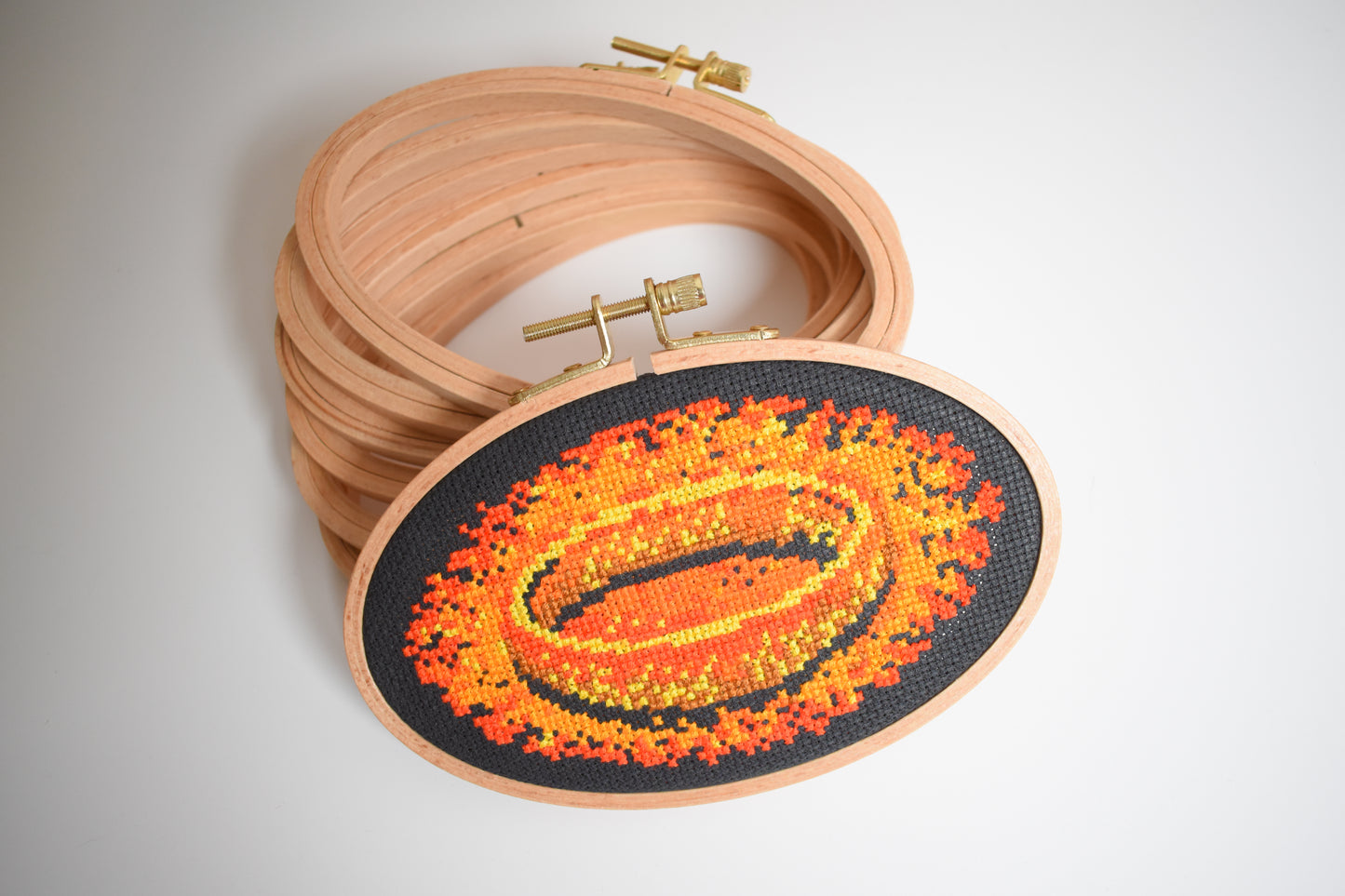 The one Ring The Lord of the Rings LOTR Cross Stitch Kit - 6inch by 4 inch