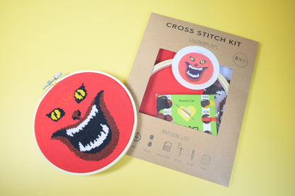 House Cat Beginner Friendly Cross Stitch Kit