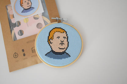 Bobby Hill from King of the Hill Cross Stitch Kit