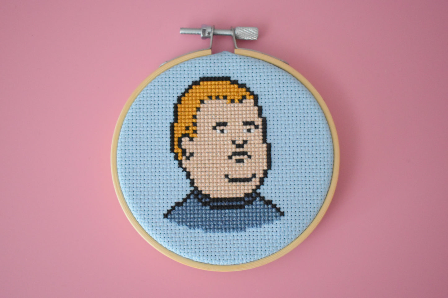 Bobby Hill from King of the Hill Cross Stitch Kit