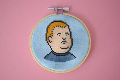 Bobby Hill from King of the Hill Cross Stitch Kit