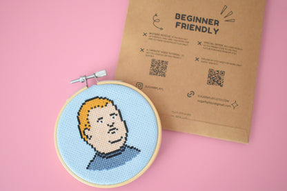 Bobby Hill from King of the Hill Cross Stitch Kit