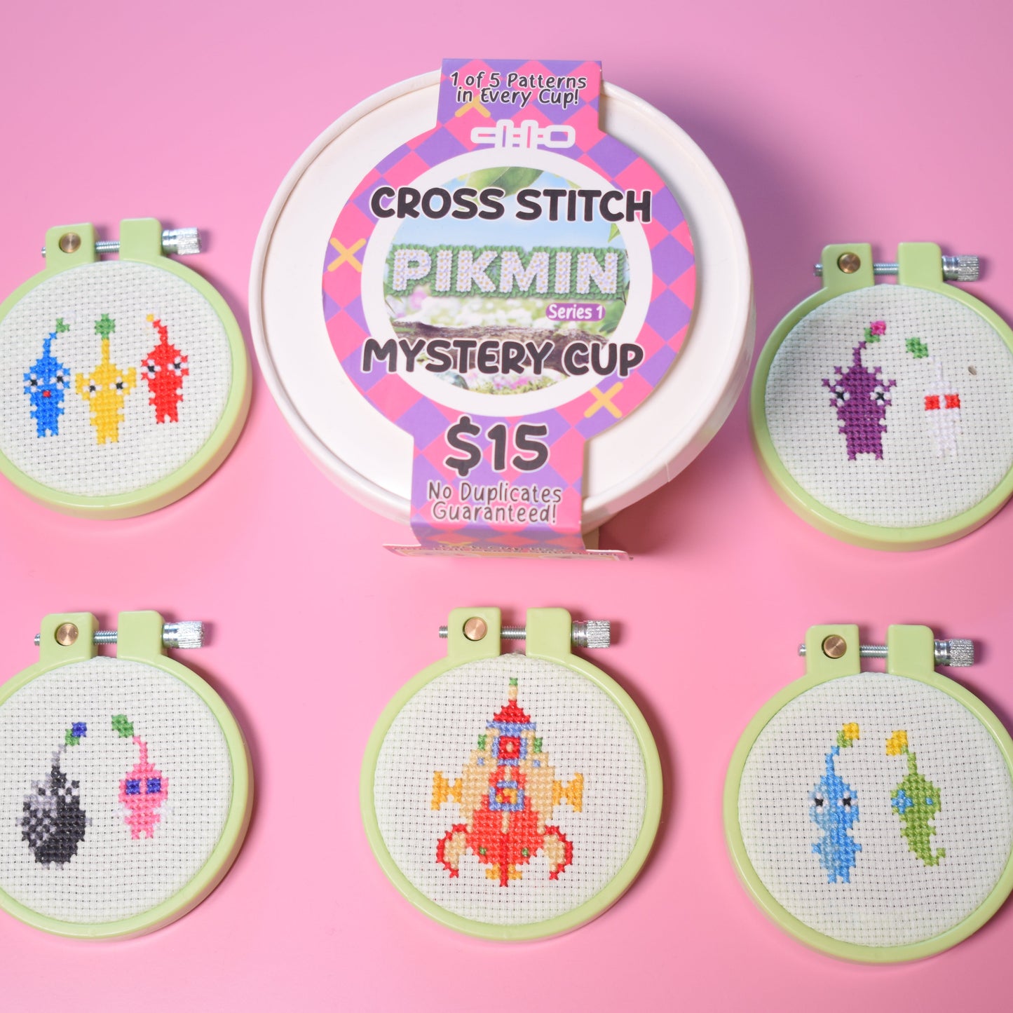 Pikmin Mystery Cup Mini Cross Stitch Kit