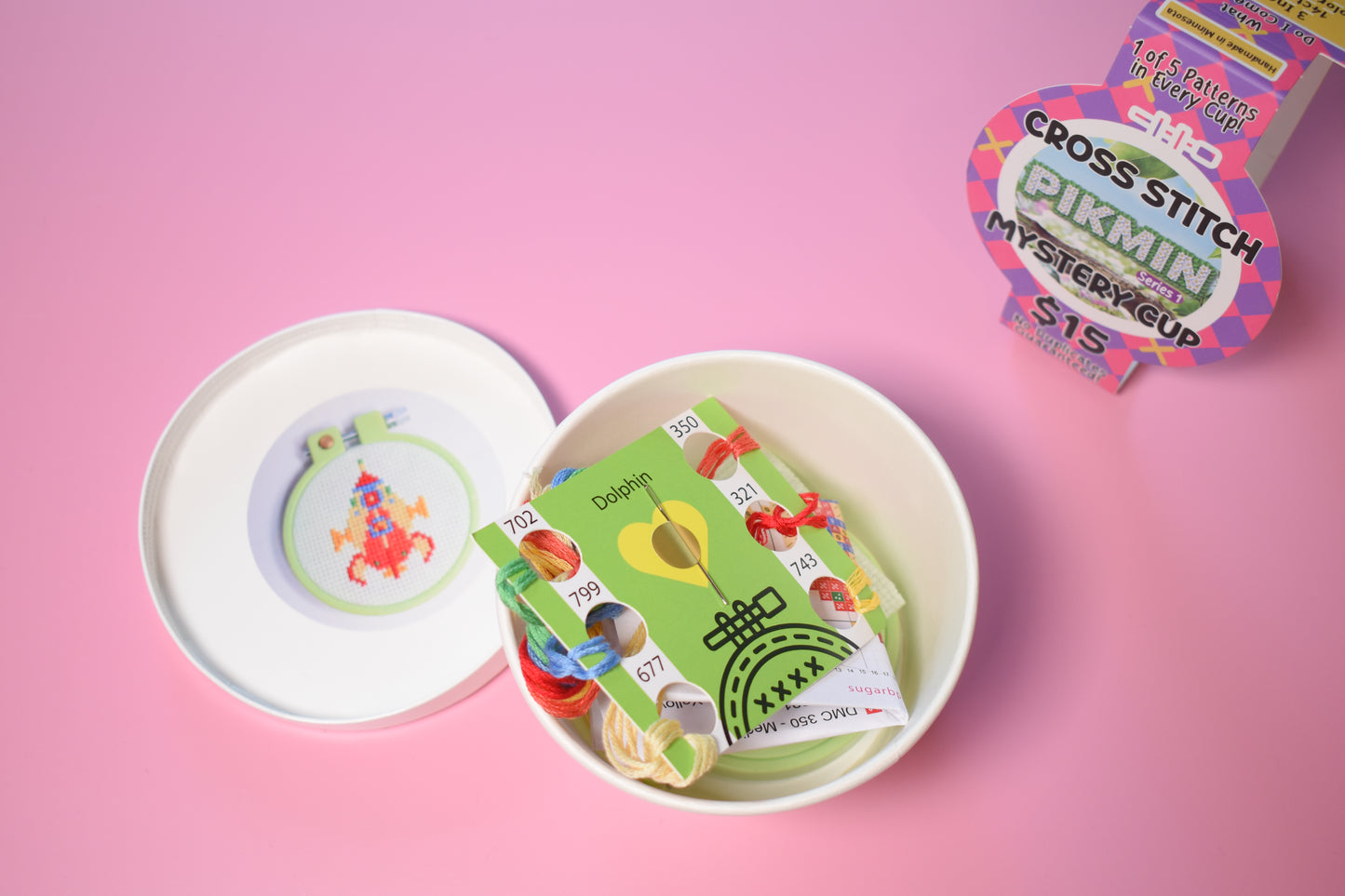 Pikmin Mystery Cup Mini Cross Stitch Kit