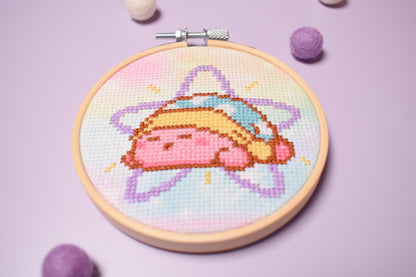 Sleeping Kirby Cross Stitch Kit