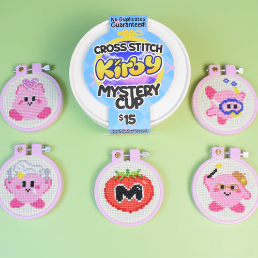 Kirby Mystery Cup Mini Cross Stitch Kit