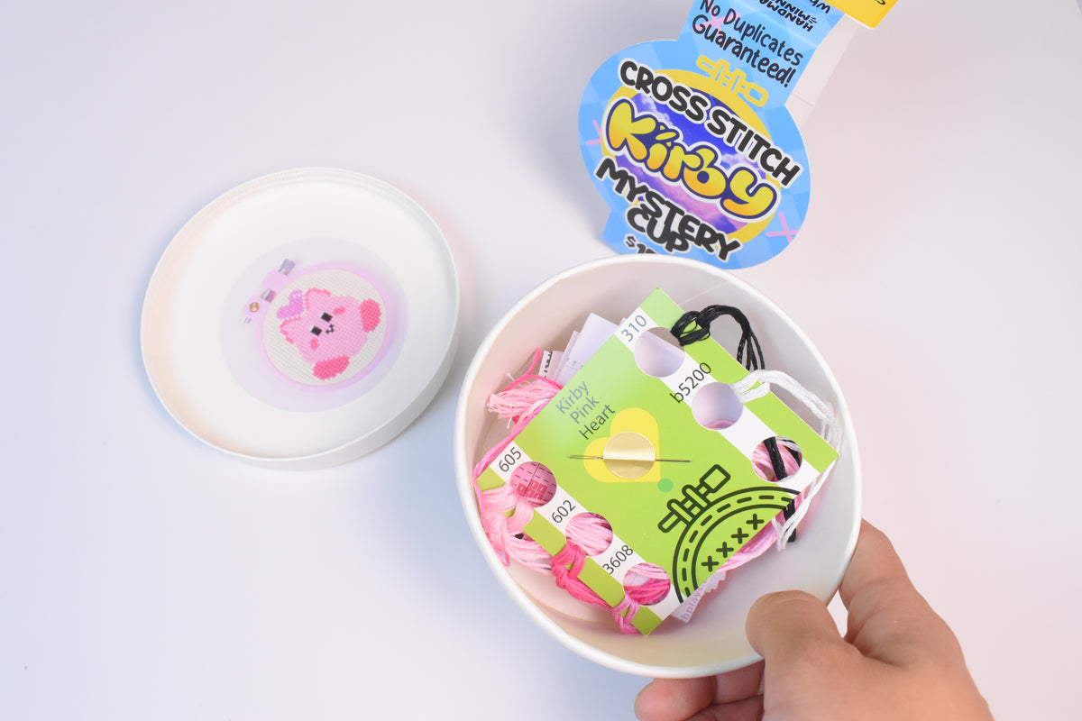 Kirby Mystery Cup Mini Cross Stitch Kit