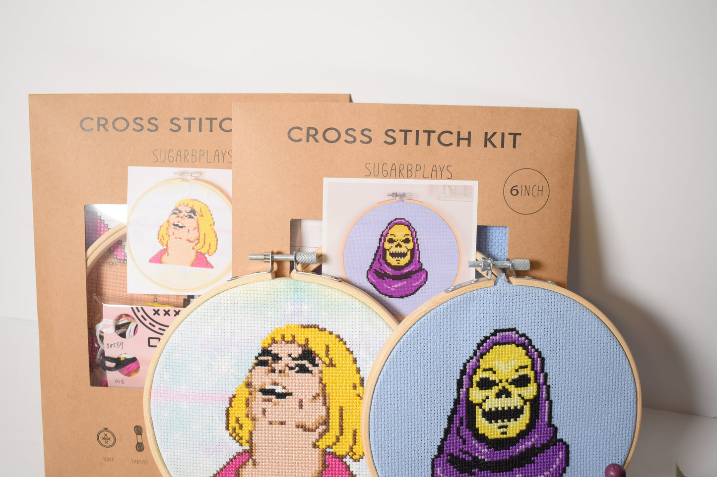 Holiday Bundle - He Man and Skeletor Cross Stitch Kits