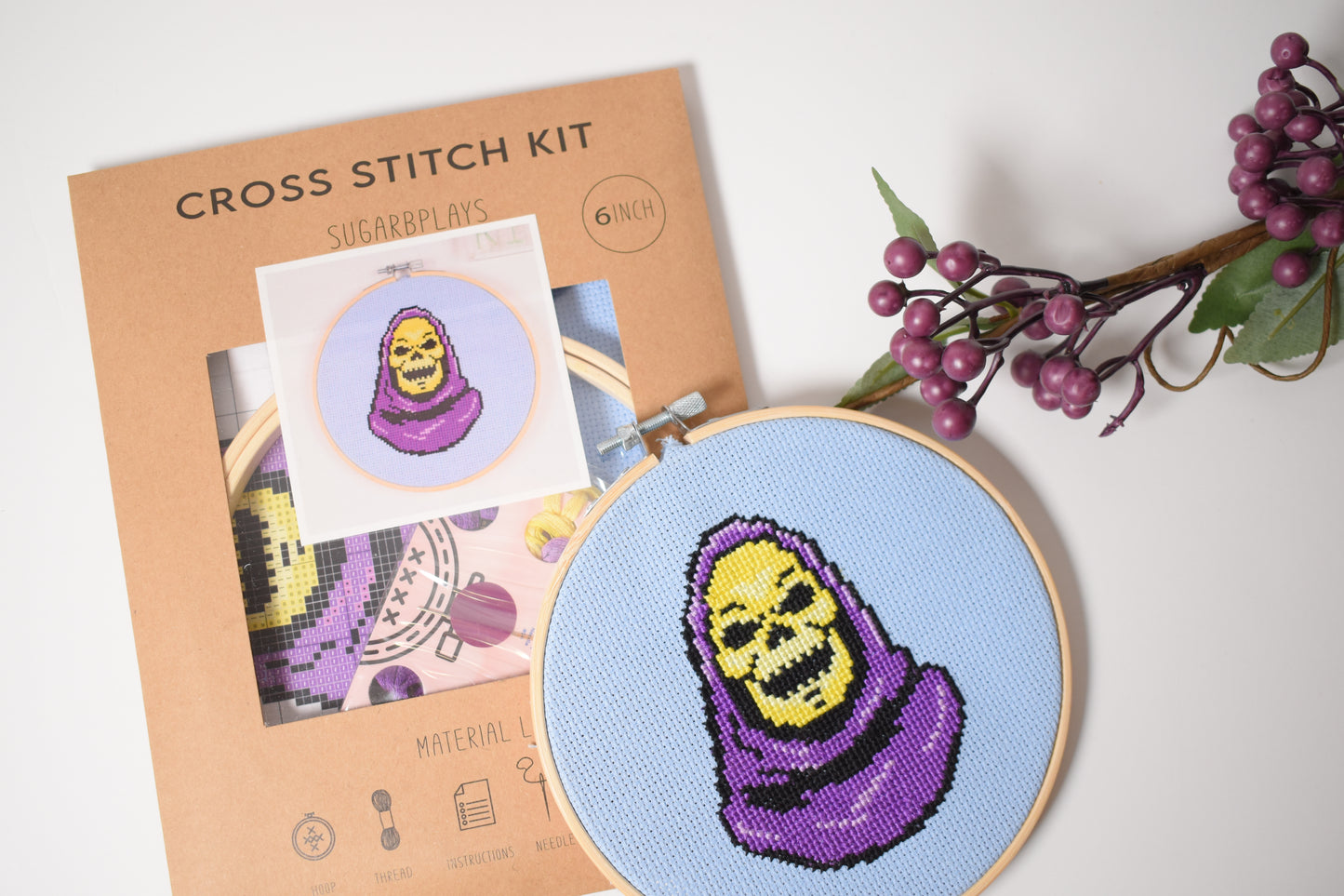 Holiday Bundle - He Man and Skeletor Cross Stitch Kits