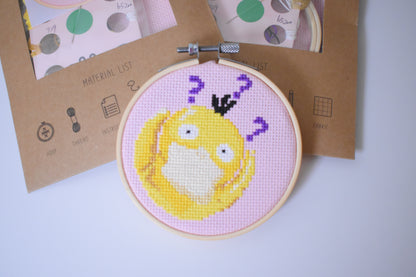 Holiday Bundle - Psyduck, Gastly and Rowlet Cross Stitch Kits