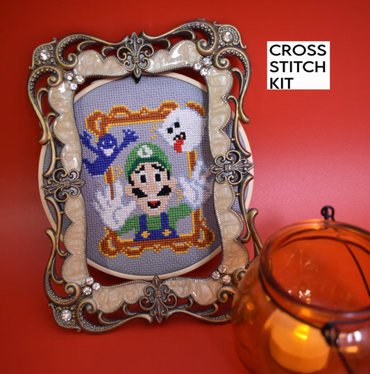 Luigi's Mansion Cross Stitch Kit