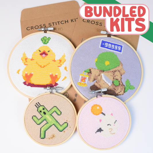 Final Fantasy Moogle, Cactuar, Tonberry and Fat Chocobo - Bundle