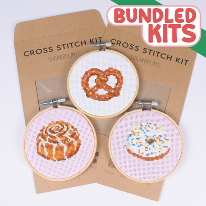 Cinnamon Roll, Pretzel and Donut - Kit Bundle