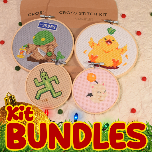 Kit Bundle - Final Fantasy 4 Pack Moogle, Cactuar, Tonberry and Fat Chocobo