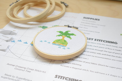 Animal Crossing Cross Stitch Pattern, ACNH embroidery pattern, ACNH beginner friendly DIY Craft Pattern, pdf for instant download