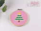 Christmas Cross Stitch Digital Pattern for (4inch/10cm hoop) Christmas ornaments | Christmas tree design