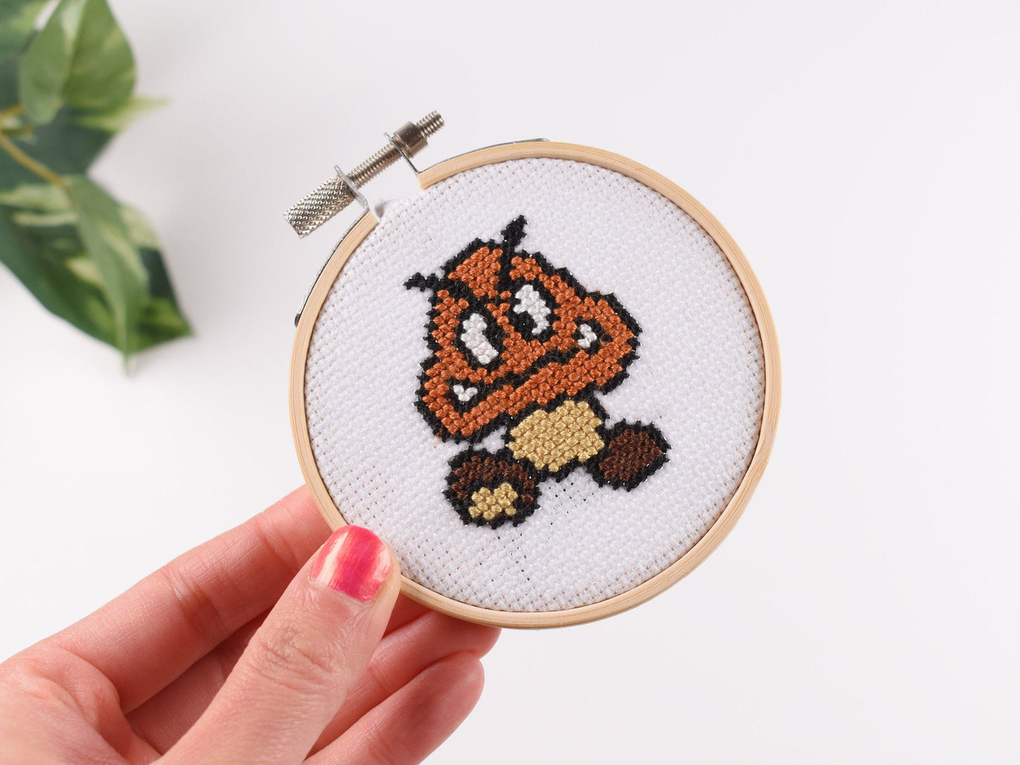 Super Mario Goomba Mini Cross Stitch Kit