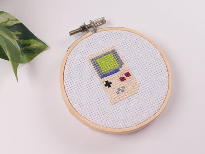 Game Boy Original Console Mini Cross Stitch Kit