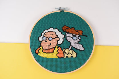 Courage the Cowardly Dog Cross Stitch -Digital Pattern For Instant Download