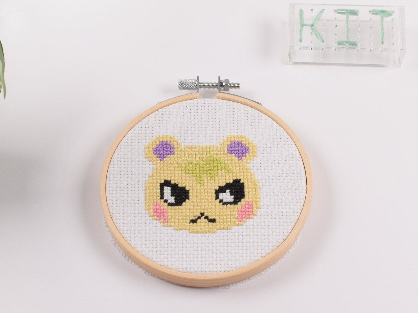 Animal Crossing Squirrel Marshal Cross Stitch Kit, ACNH Villager Marshal Beginner Animal Crossing DIY Craft Kit, ACNH Gifts,
