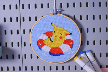 Pokemon Pikachu Cross Stitch Pattern, Pikachu Pattern digital download, Pokémon Embroidery Pattern, Pokémon gifts