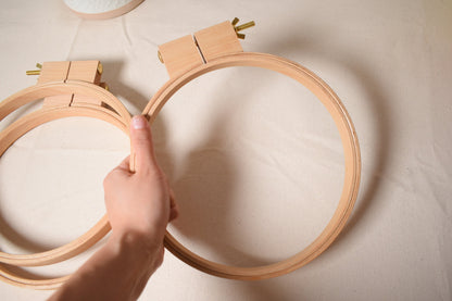 Wooden Quilt Hoop, Beechwood Embroidery French Hoop (7",8"), High Quality Wide Embroidery Needlepoint Supply, DIY craft needlepoint supply