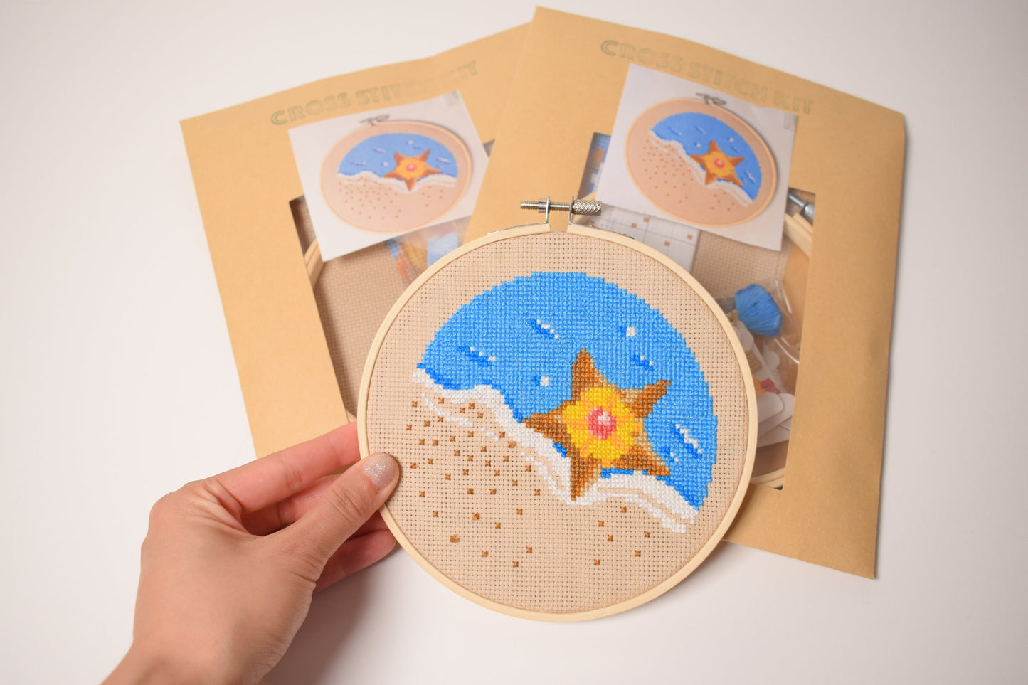 Staryu Pokemon Cross Stitch Kit