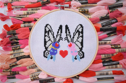 Butterfree Pokemon Cross Stitch Digital Pattern for Instant Download, Butterfly counted cross stitch kit, Valentines Day Cross Stitch