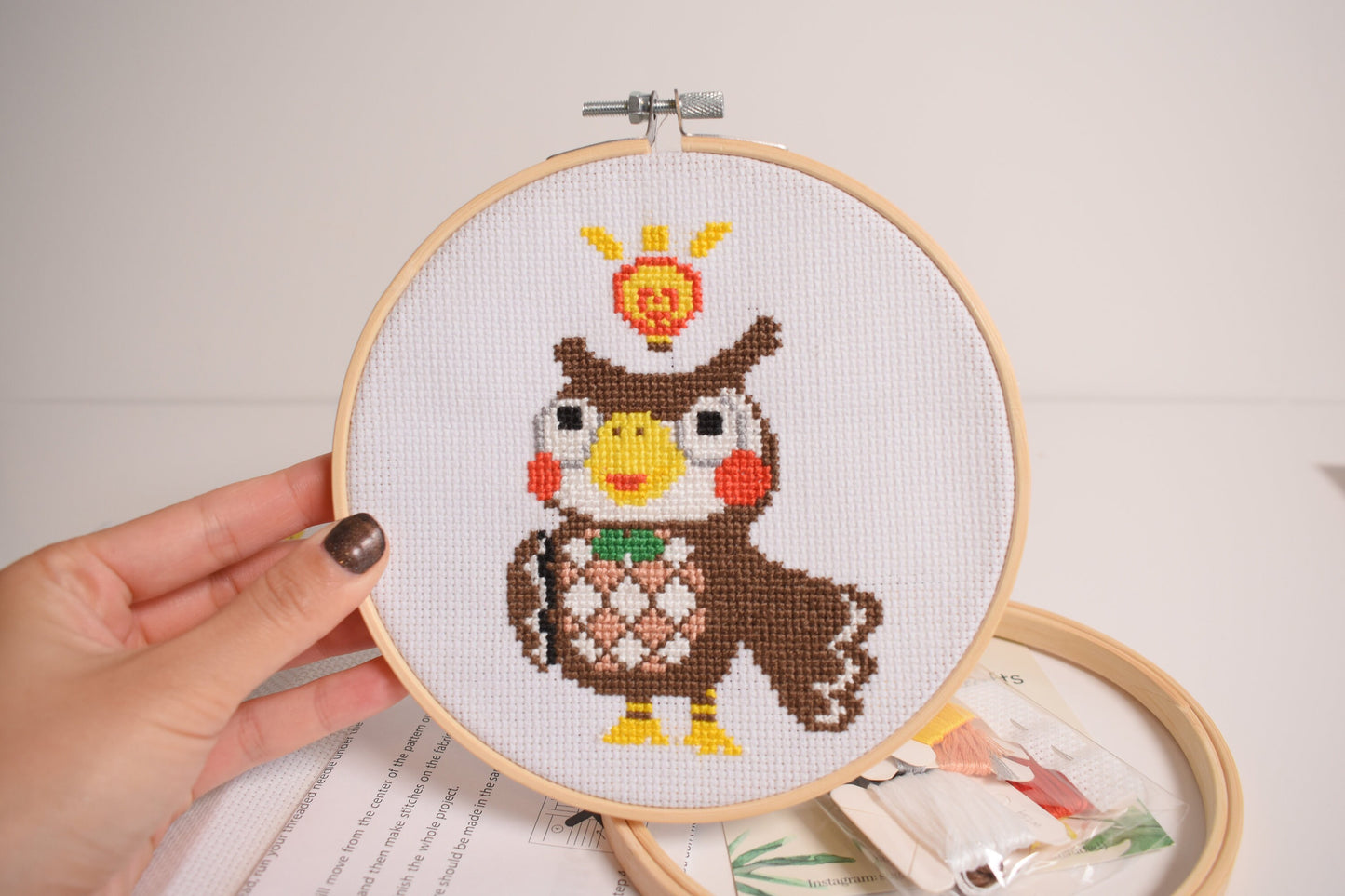 Animal Crossing Blathers Cross Stitch DIY Kit