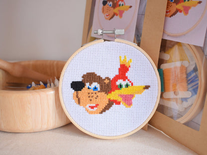 Banjo Kazooie Cross Stitch Pattern, Banjo Kazooie Embroidery Designs Digital Pattern for Instant Download