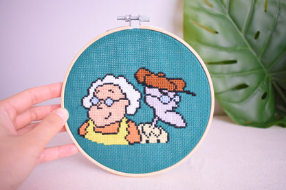 Courage the Cowardly Dog Cross Stitch -Digital Pattern For Instant Download