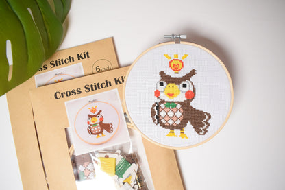 Animal Crossing Blathers Cross Stitch DIY Kit