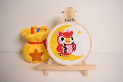 Animal Crossing Cross Stitch Kits Celeste and Blather Pack, Animal Crossing Embroidery kits, ACNH gifts, Animal Crossing craft patterns