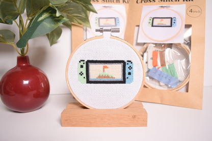 ACNH switch Cross Stitch Pack, Pokemon Switch Cross Stitch, Pokeball switch cross stitch pattern, DIY Craft Kit