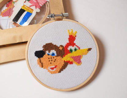 Banjo Kazooie Cross Stitch Pattern, Banjo Kazooie Embroidery Designs Digital Pattern for Instant Download