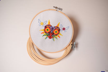 Legend Zelda Cross Stitch Pattern, Majoras Mask Digital Download, Zelda Embroidery Pattern, Zelda Craft Pattern