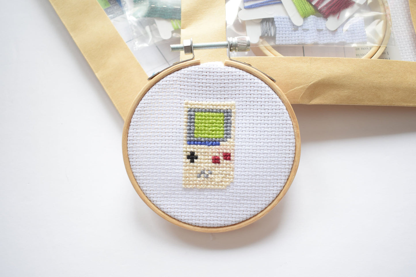 Game Boy Original Console Mini Cross Stitch Kit