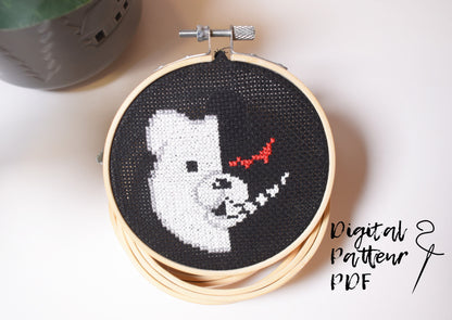 Monomuka Cross Stitch Digital Pattern, Danganronpa Cross Stitch Digital Pattern for Instant Download
