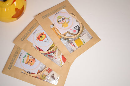 Animal Crossing Cross Stitch Kits Bundle (3pack), Daisy Mae, Pascal, Leif, ACNH Gift, ACNH embroidery kits