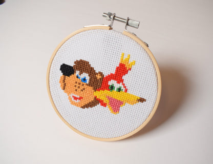 Banjo Kazooie Cross Stitch Pattern, Banjo Kazooie Embroidery Designs Digital Pattern for Instant Download