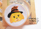Animal Crossing Isabelle Cross Stitch PDF Digital Pattern, Isabelle with Halloween Hat Pattern, Animal Crossing DIY Embroidery Designs