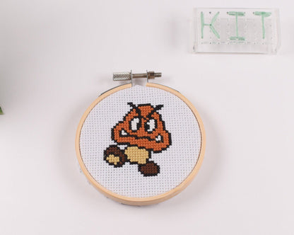 Super Mario Goomba Mini Cross Stitch Kit