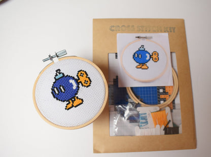 Bob-omb Mini Cross Stitch Kit