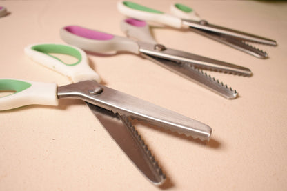 High Quality Stainless Steel Pinking Shears, Sharp zig zag scissors, 9.5inch long.