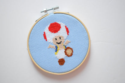 Toad Cross Stitch Pattern (4inch) PDF for Instant Download