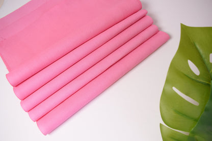 14 count Pink Aida Cloth, Hand dyed Cross Stitch Fabric, 14CT pink embroidery fabric, Flamingo Pink