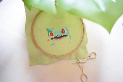 Bulbasaur Pokemon Cross Stitch Digital Pattern, Pokemon Embroidery Pattern, Bulbasaur PDF instant Download Only
